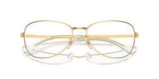Ray-ban Rx 3733v Unisex Gold Squared Eyeglasses