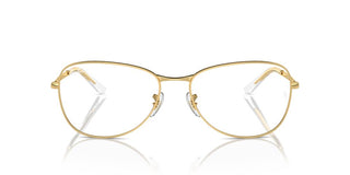 Ray-ban Rx 3733v Unisex Gold Squared Eyeglasses