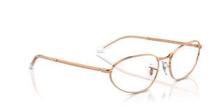 Ray-ban Rx 3734v Unisex Rose Gold Geometric Eyeglasses