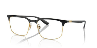 Ray-ban Rx 6518 Unisex Black Squared Eyeglasses