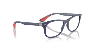 Ray-ban Rx 7307m Unisex Blue Squared Eyeglasses