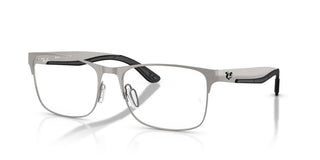 Ray-Ban RX 7550 unisex Ruthenium Squared Eyeglasses
