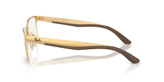 Ray-Ban RX 7550 unisex Gold Squared Eyeglasses