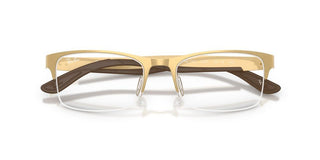 Ray-Ban RX 7551 unisex Gold Squared Eyeglasses