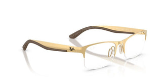 Ray-Ban RX 7551 unisex Gold Squared Eyeglasses