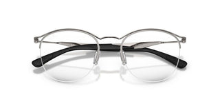Ray-Ban RX 7553 unisex Ruthenium Round Eyeglasses