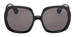 Tom Ford Saffron Ft1221 Unisex Black Geometric Sunglasses