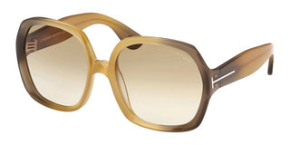 Tom Ford Saffron Ft1221 Unisex Yellow Geometric Sunglasses