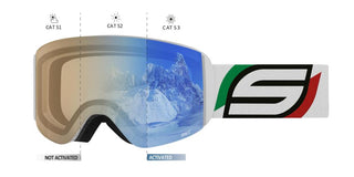 Salice SALICE 107 ITA JUNIOR (8-12 YEAR) children White Visor Goggle