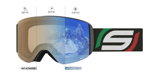 Salice SALICE 107 ITA JUNIOR (8-12 YEAR) children Black Visor Goggle