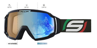 Salice SALICE 618 ITA unisex Black Visor Goggle