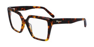 Salvatore Ferragamo Sf2950 Women Havana Squared Eyeglasses