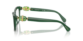 Swarovski Sk2021 Women Green Squared Eyeglasses