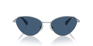 Swarovski Sk7014 Women Silver Cat Eye Sunglasses