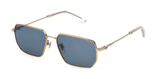 Police SPLN40 unisex Silver Geometric Sunglasses