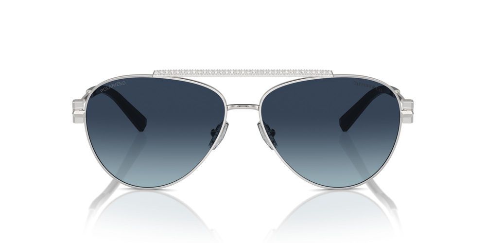 Tiffany & Co. Tf 3101b Women Silver Pilot Sunglasses – Otticanet display picture 1