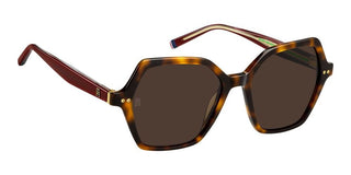 Tommy Hilfiger Th 2213/s Women Havana Butterfly Sunglasses