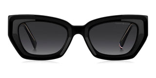 Tommy Hilfiger Th 2254/s Women Black Cat Eye Sunglasses