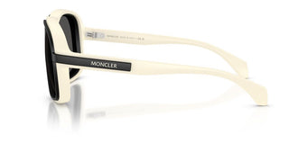 Moncler Twotone Me8011u Unisex White Pilot Sunglasses