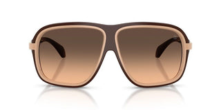 Moncler Twotone Me8011u Unisex Brown Pilot Sunglasses