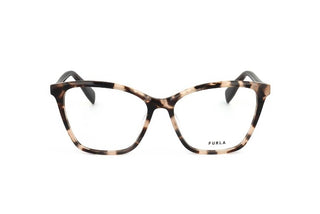 Furla VFU545 unisex Havana Cat Eye Eyeglasses