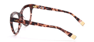 Furla Vfu766 Unisex Brown Cat Eye Eyeglasses