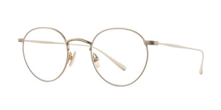 GARRETT LEIGHT WILSON T unisex Gold Round Eyeglasses