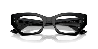 Ray-ban Zena Rx 7330 Unisex Black Geometric Eyeglasses