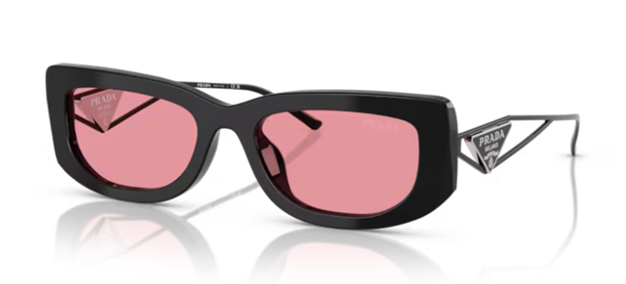 その他 PRADA P414I S OOO 15CO Prada PR 14YS women Black Geometric Sunglasses – Otticanet USA
