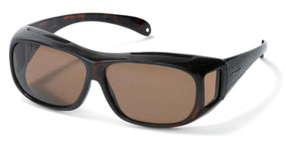 Polaroid 08535 unisex Havana Rectangle Sunglasses