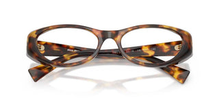 Miu Miu 0mu 03zv Women Havana Oval Eyeglasses