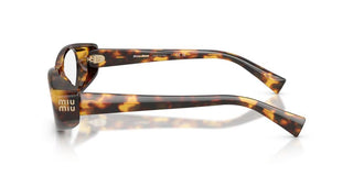 Miu Miu 0mu 03zv Women Havana Oval Eyeglasses
