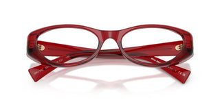 Miu Miu 0mu 03zv Women Red Oval Eyeglasses