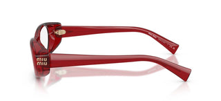 Miu Miu 0mu 03zv Women Red Oval Eyeglasses
