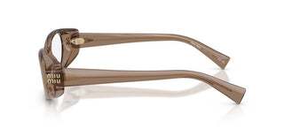 Miu Miu 0mu 03zv Women Brown Oval Eyeglasses