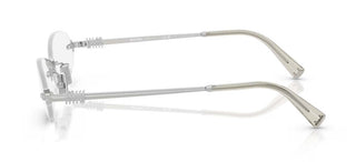 Miu Miu 0mu 53wv Women Silver Oval Eyeglasses