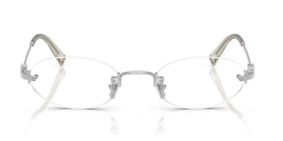 Miu Miu 0mu 53wv Women Silver Oval Eyeglasses