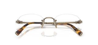 Miu Miu 0mu 53wv Women Gold Oval Eyeglasses