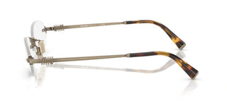 Miu Miu 0mu 53wv Women Gold Oval Eyeglasses