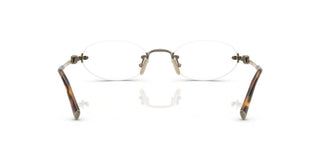 Miu Miu 0mu 53wv Women Gold Oval Eyeglasses