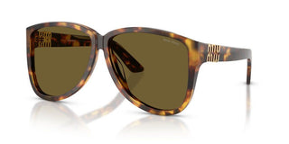 Miu Miu 0mu A08s Women Havana Pilot Sunglasses