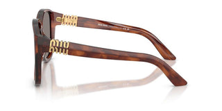 Miu Miu 0mu A08s Women Brown Pilot Sunglasses