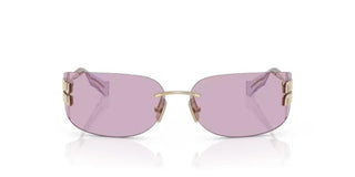 Miu Miu 0MU A51S women Gold Geometric Sunglasses