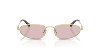 Miu Miu 0MU A52S women Gold Oval Sunglasses