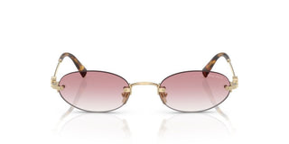 Miu Miu 0mu A54s Women Gold Oval Sunglasses
