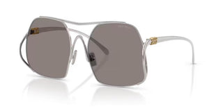 Miu Miu 0mu A55s Women Silver Oversize Sunglasses