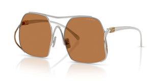 Miu Miu 0mu A55s Women Silver Oversize Sunglasses