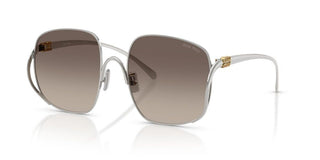Miu Miu 0MU A57S women Silver Oversize Sunglasses