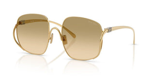 Miu Miu 0MU A57S women Gold Oversize Sunglasses
