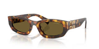 Miu Miu 0MU B04S women Havana Rectangle Sunglasses